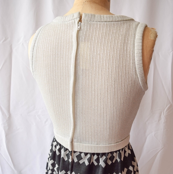 Vintage 1970s Metallic Knit Maxi Dress - Picture 3 of 4